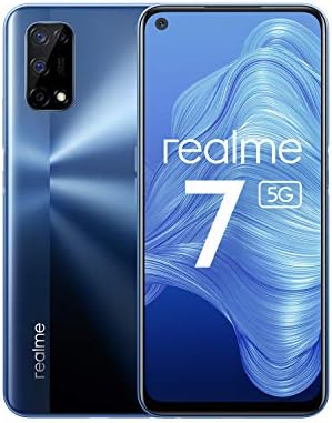 realme 7 5G Smartphone, Display ultra fluido a 120Hz, 48MP+16MP Quad Fotocamera, 6.5 Pollici Android Cellulari, 5000mAh Batteria, Ricarica rapida da 30W, Dual SIM, NFC, 8GB + 128GB, Blu