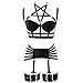 Produktbild Perspective Unterwäsche Full Body Harness Gummiband BH Schwarzes Dessous Set Träger Tops Pentagramm Cage BH Hollow Belt Gothic Plus Size Romantische Atmosphäre
