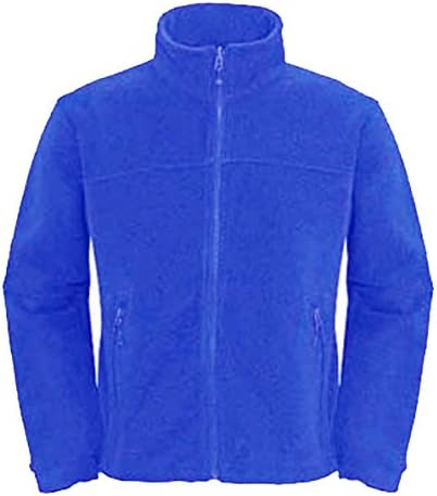 Mens Full Zip Premium Fleece Jackets Sizes XS to 4XL SUITABLE FOR WORK & LEISURE (4XL - XXXXL, ROYAL BLUE)