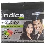 Indica Easy Mini Hair Color Natural Black, 18ml (Pack of 12)
