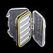 Produktbild Hermosairis Kunststoff und Schaum 4,3 x 2,75 x1.2 Kunststoff wasserdicht Fliegenfischen Double Side Clear Schlitz Schaum fliegen Angeln Box Fly Box Tackle Case Box