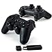 Produktbild CSL - 2 x Wireless Gamepad für Playstation 3 | USB Joypad Controller | Modell 2016 | Dual Vibration | Plug & Play | LED-Anzeige | schwarz