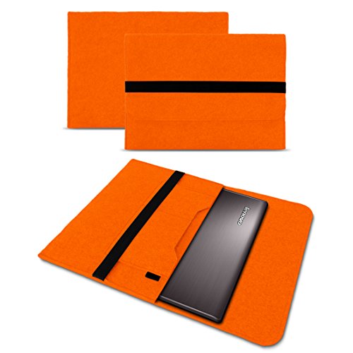 Schutzhülle Sleeve Cover Laptop Hülle für Lenovo Yoga 910 / 900 / 900S / 510S / 710S / 720 Filz Case Tablet Bag Filztasche Notebook von UC Express® , Farben:Orange