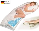 Traumreiter Visco XXL Seitenschläferkissen | Das U-förmige Gel Schwangerschaftskissen mit viskoelastischen Memory Foam | Seitenschlaeferkissen Seitenschlaferkissen Traumreiter Visco XXL Seitenschläferkissen | Das U-förmige Gel Schwangerschaftskissen mit viskoelastischen Memory Foam | Seitenschlaeferkissen Seitenschlaferkissen