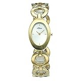 s.Oliver Damen-Armbanduhr Analog Quarz IP Gold SO-15080-MQR