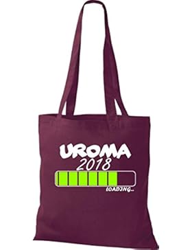 Stoffbeutel, Baumwolltasche, Shopper, Umhängetasche: UROMA 2018 ... LOADING; viele Farben