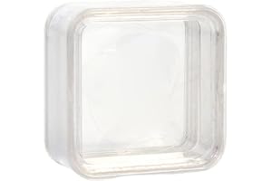 Praktisk elasticitet membran smycke förvaringsbox transparent 3D flytande ram låda display hållare förvaring medaljonger elas