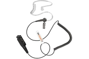 EARPIECE HUB Listen only Covert Acoustic Tube Earpiece for Sepura STP8000 STP9000 SC20 SC21 Multi-Pin Radio
