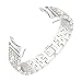 Produktbild Fcostume Uhrenarmband, Kreuzbohr Armband Smart Watch Band Ersatzarmband für Samsung Gear Fit 2 / Fit 2 Pro (Silber)