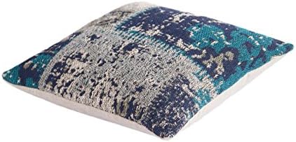 Sofa cushions Throw Modern Design Couch Matrix Pillow 110 Patchwork Pattern cotton 45 cm x 45 cm turquoise/buy cheap online