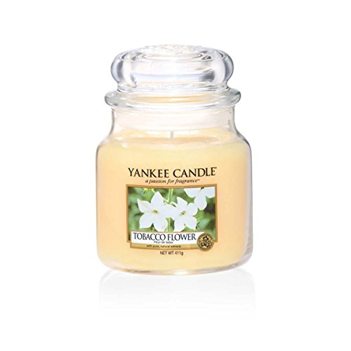 Official Yankee Candle Tobacco Flower Traditional Classic Signature Medium  Jar