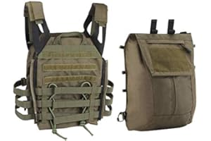 Tactical Area Chaleco Protector táctico JPC MOLLE Airsoft Multicam con Kit de expansión Exterior 2.0 de Gran Capacidad