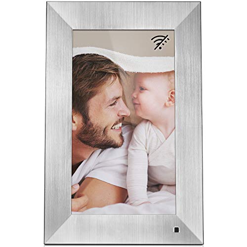 NIX Lux 13-Inch Digital Photo Frame X13B Metal (Non-WiFi) - Wall-Mountable Digital Frame with 1920x1080 FHD Display, Motion Sensor, USB and SD Card Slots and Remote Control, 8 GB USB Stick Included