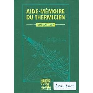 Aide-mémoire du thermicien Livre en Ligne - Telecharger Ebook