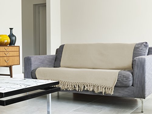 Just Contempo Überwurf/Tagesdecke, aus 100 % Baumwolle, mit Wabenstruktur, extragroß, 100 % Baumwolle, Chocolate Brown, Superking Size 102″ x 155″ ( 259x394cm Super king - 2