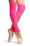 Talla unica (60 cm) Neon Pink Fluorescent Dance/Ballet Leg Warmers - Leg Warmers - Rosa Calentadores moda Talla unica (60 cm)