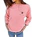 Produktbild R-Cors Damen Lose Biene Art Brief drucken Sweatshirt Tops Pullover Lang Ärmel Beiläufig Bluse