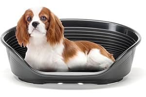 FERPLAST Legowisko dla psa i legowisko dla kota - plastikowe legowisko dla psa średnie - 100% plastik z recyklingu - legowisko dla psa można prać - kosz dla psa - oddychający i antypoślizgowy - Siesta