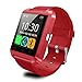 Produktbild OOFAYWFD Bluetooth Smart Wrist Watch Telefon Mate Uhren Für IOS Android Phone,Red