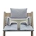 Blausberg Baby High Chair Cushion for Tripp Trapp - Grey with stars