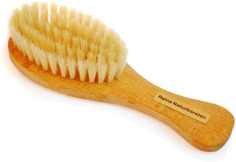 Cebra ethical skincare Wooden Children's Hair Brush with Natural Bristles - Good Grip for Small Hands (Children) - Great Travel Brush - Hand Made - Alternative Facial Exfoliating Brush