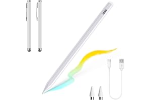 EFaith Pennino tattile per tablet, pennino capacitivo e 2 penne tattili, tutti i dispositivi touch screen (bianco)