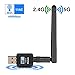 Produktbild Elekele® USB Wlan Adapter, USB Wifi Adapter 2.4GHz/5GHz Dual Band 600Mbit/s Wireless USB Adapter Nano für Windows 10/8.1/8/7/XP/Vista/MAC OS/Linux 2.6 (EWA1002)