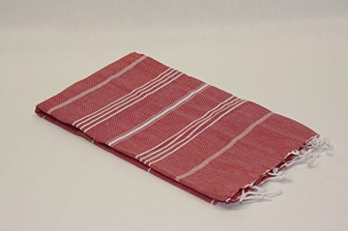 OVERSIZE 100 x 210 cm. Hammam Peshtemal Red White Woven by my Hamam, Sauna Towel Yoga Meditation Baby blanket wrap 100% Cotton, Hamam Turkish Towel, scarf, wrap, sarong