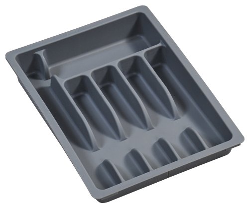 Kesper 30087 Besteckkasten ausziehbar, Kunststoff, Maße: 29 -50 cm x 38 x 6.5 cm, grau - 3