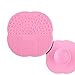 2 Pcs Silicone Makeup Cosmetic Brush Suction Cup Cleaner Cleaning Washing Pad Mat Tools