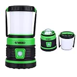 Enkeeo - Farol Protátil de Acampada, Lámpara Camping Colgante (Agua resistente, 5 modos de iluminación, Mini PowerBank, 300 lumenes)