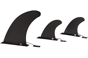 UPWELL Replacement Fins for Inflatable Stand up Paddle Board (Set of 3), Black