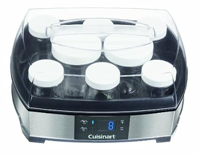 Cuisinart YM400E Yaourtière & Fromagère, 6 pots 125 ml + 2 pots