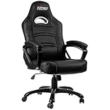 Nitro Concepts NC-C80C-B C80 Confort Gaming Fauteuil Faux Cuir Noir 124 x 54 x 50 cm