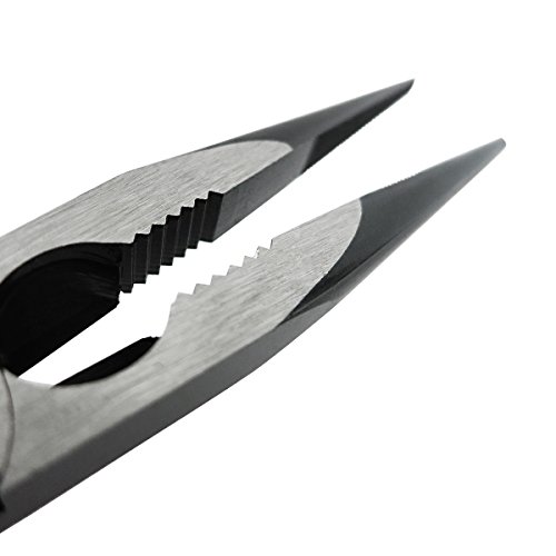 S&R VDE-Flachrundzange 200 mm Serie 1000V VDE-geprüft, Chrom-Vanadium Stahl, phosphatiert - 4