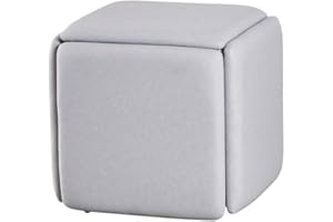 YUANP Taburete De Silla De Sofá Apilable Combinación De Fiesta Al Aire Libre Otomano Taburete Organizador Sofá Taburete Impermeable Creativo Asiento 5 En 1 Cubo De Asiento,1