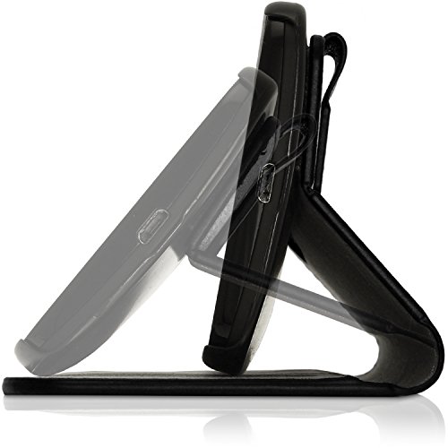 igadgitz U3463 igadgitz Premium PU Cuero Funda Cartera Tapa Carcasa Para Motorola Moto G 2    Generaci  n 2014 XT1068  G2  Piel Flip Case Cover Con Ranura Para Tarjetas y Soporte y Cierre Magn  tico y Protector Pantalla - Negro