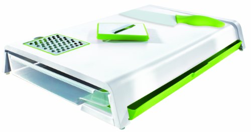 TV Unser Original 08425200133 maxxcuisine Multifunktions-Schneidbrett mit Keramik-Messer