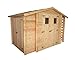 Produktbild Geräteschuppen Eisenstadt - 3,12 x 2,00 Meter aus 19mm Blockbohlen inkl extra Lagerraum und Kaminholzunterstand