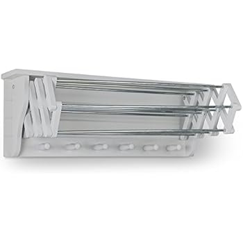 Herby 3026 Wäschetrockner zur Wandmontage, ausziehbar, Kunststoff