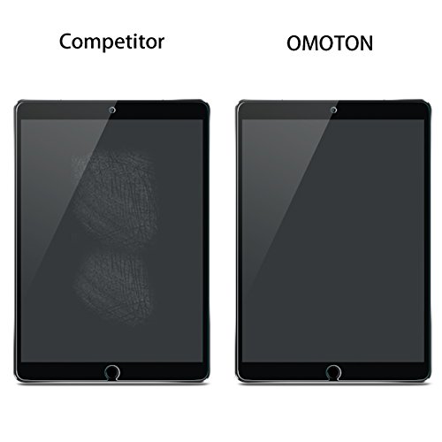 OMOTON Panzerglas Schutzfolie für iPad Pro 10.5 [2017], 9H Härte, Anti-Kratzen, Anti-Öl, Anti-Bläschen,lebenslange Garantie - 8