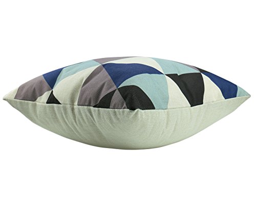Luxbon 4er Set modern Geometrische Dreieck Leinen Kissenbezug Lendenkissen Wurfkissenbezug Pillowcase Cafe Haus Auto Deko 18 x 18 “ - 4
