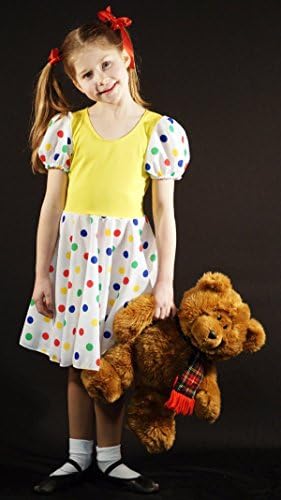 Children in Need-Charity-Pudsey-School Day SPOTTY BEAR DRESS Child's Fancy Dress Costume - All Ages (5-6 years)