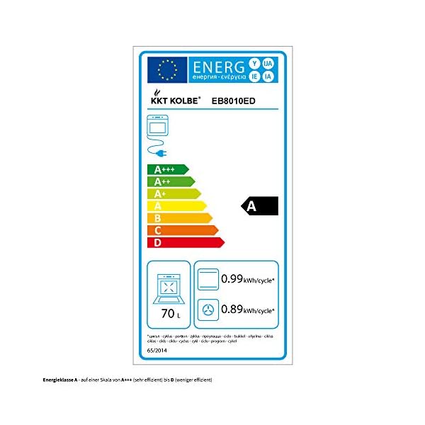 Autarkes Herdset: 60cm Einbau-Backofen EB8010ED + 59cm Glaskeramik-Kochfeld KFS59RL (Heißluft, Grill-/Bratsystem, Automatik-Timer, Teleskopauszüge, Dualzone) SET8010KFS - KKT KOLBE – Bild 3