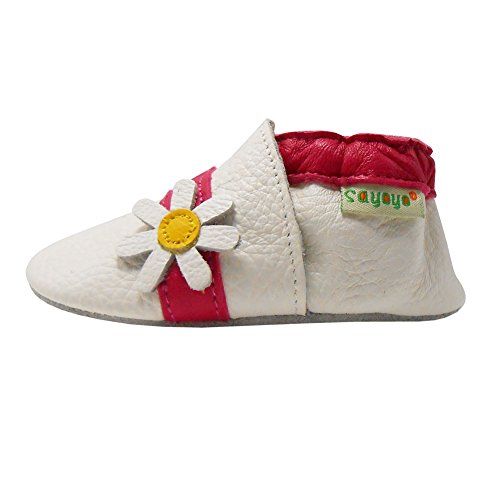 Sayoyo Karikatur Lauflernschuhe Baby Leder weiche Sohle Kugelsicherer Krippe Enfants Schuhe - 4