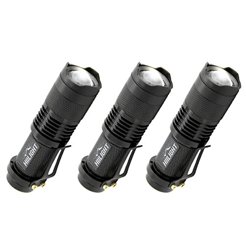 HIILIGHT 3x LED Taschenlampe 1000 Zoom CREE