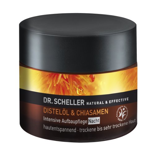 Dr. Scheller Distelöl und Chiasamen Intensive Aufbaupflege Nacht trocken bis sehr trockene Haut, 50 ml - 6