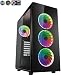 Produktbild FSP ATX Mid Tower PC-Gaming-Gehäuse mit 2 durchscheinenden gehärteten Glasscheiben mit 4 Adressierbaren RGB-Lüftern (CMT340)