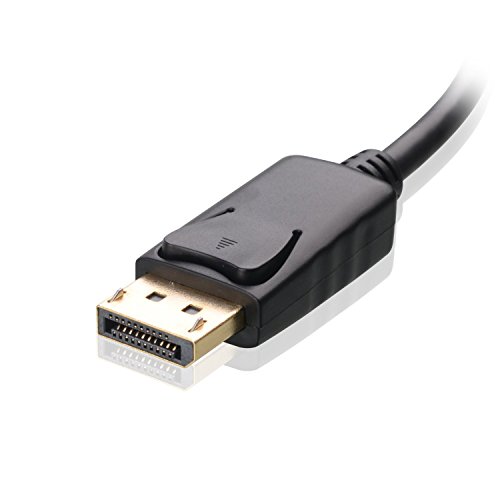 Cable Matters – Vergoldete DisplayPort auf HDMI Kabel (St – St) mit Audio – Schwarz 2m - 3