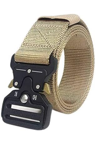 Cinturone Tattico Militare Militare Regolabile A Sgancio Rapido - Nylon Resistente, Fibbia In Metallo, Larghezza 1.5", Stile Army Per Uomo, Casual O Uso Outdoor Cintura Tattica - Foto 6